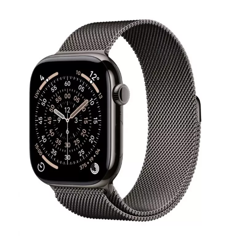 Apple Watch Series 11 GPS + Cellular 46mm cassa in titanio Slate con cinturino Milanese Slate M/L