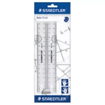 Righello Staedtler 562 152 PB 150 mm plastica trasparente 2 pezzi