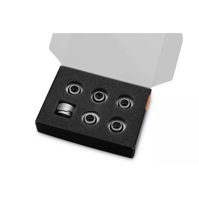 EK Water Blocks EK-Quantum Torque confezione da 6 HDC 16 terminale per chiave dinamometrica argento 1/4 6 pz.