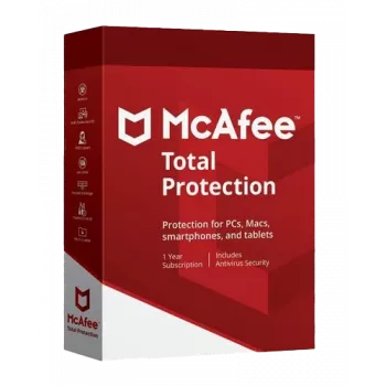 McAfee Total Protection – 5 dispositivi / 1 anno, Global