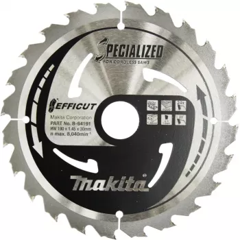 Makita Special EFFICUT - lama circolare - per legno, metallo - 190 mm - 24 denti (B-64191)
