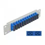 Patch panel fibra ottica DeLOCK 10 pollici 12 porte SC duplex blu 1U grigio