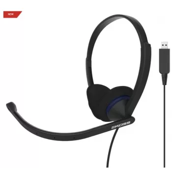Koss CS200 Headset USB con filo ad archetto Telefonate/Musica USB Type-A Nero