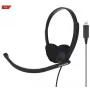 Koss CS200 Headset USB con filo ad archetto Telefonate/Musica USB Type-A Nero
