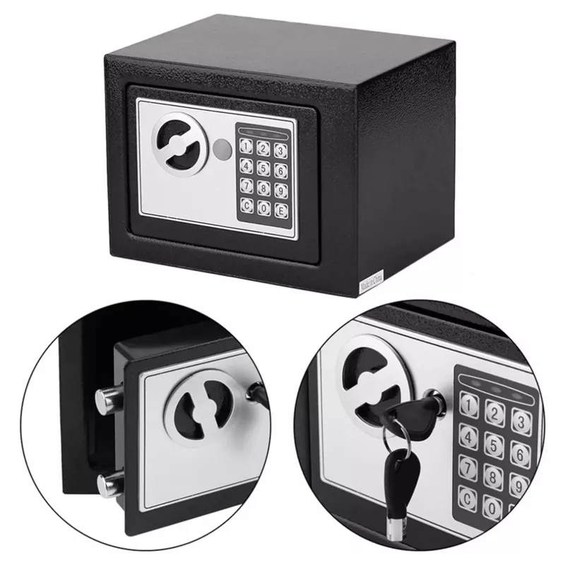 Cassaforte elettronica Extralink Home S-406 con codice digitale e chiavi