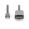 DIGITUS - cavo adattatore - Mini DisplayPort (M) a HDMI (M) - 1,0 m - supporto 8K 60 Hz - nero (DB-340109-010-S)