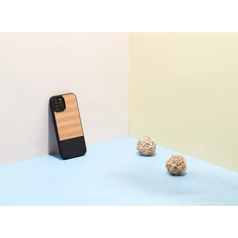 Custodia per cellulare man and wood per iPhone 12 Pro Max — spina di pesce nero