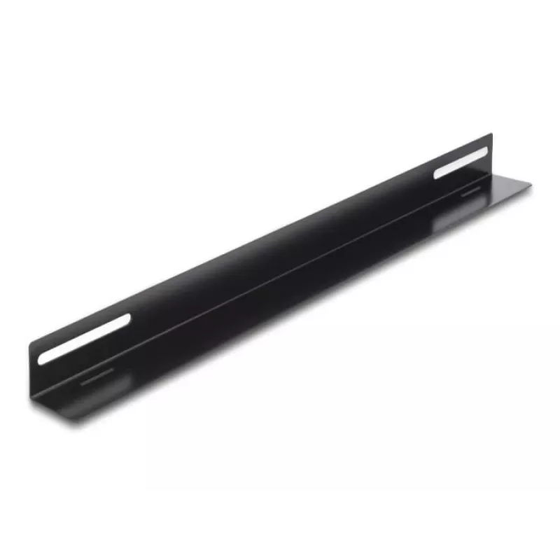Staffa di montaggio DeLOCK 19 pollici 450x40mm 2 pezzi nero metallo