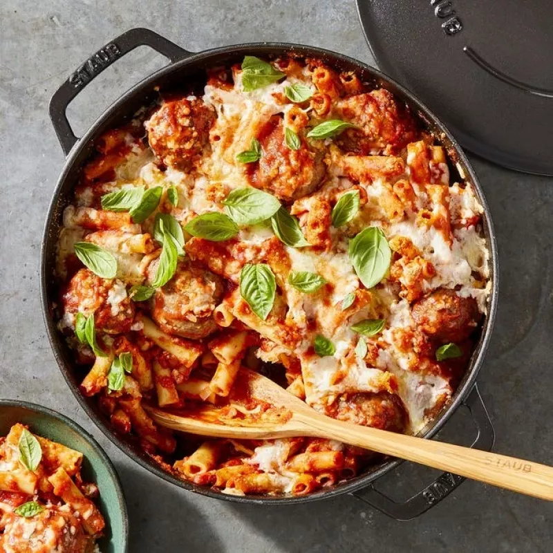 Staub Chistera 40511-472-0 brasiera 28 cm, rotonda, in ghisa, 3,7 l, nera