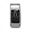Avvolgicavo MONTIS MT189-10 — 10 m cavo avvolgibile, 2 prese, grigio, case in plastica