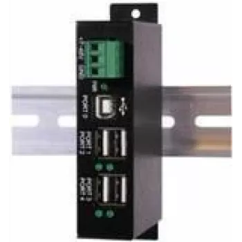 EXSYS EX-1163HMS-WT hub USB 2.0 a 4 porte con protezione da sovratensione e intervallo di temperatura esteso