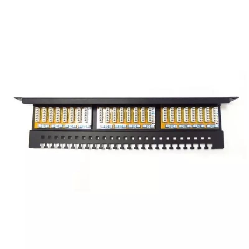 Digitus Professional DN-91624U patch panel da 19 pollici, 24x RJ45, Cat 6, non schermato, LSA, 1U, nero