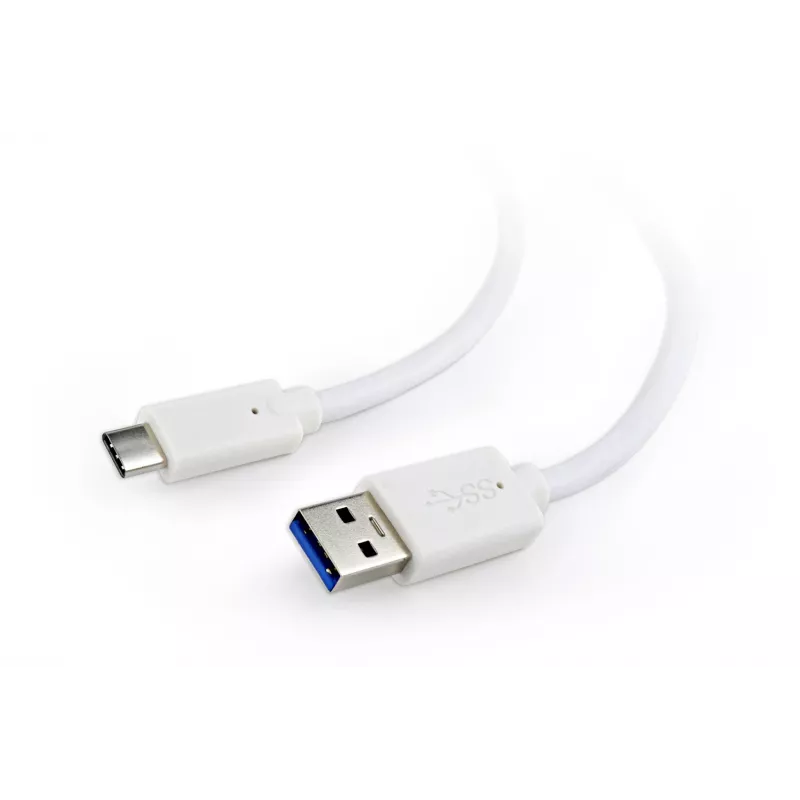 Cavo dati USB Gembird USB A a USB C 1 m, USB 3.2 Gen 1, bianco