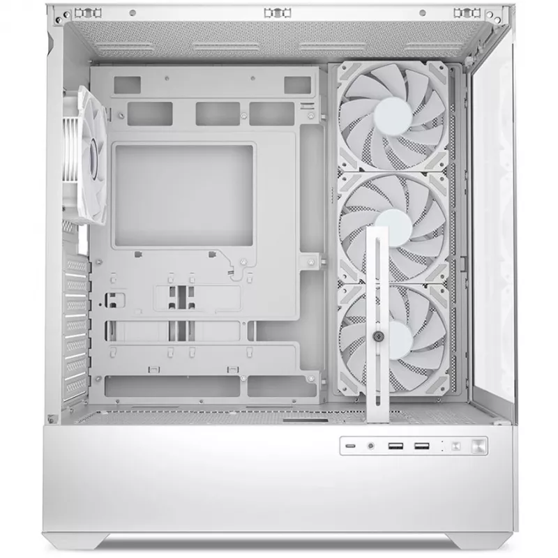 Case PC Sharkoon AK6 RGB, ATX, bianco