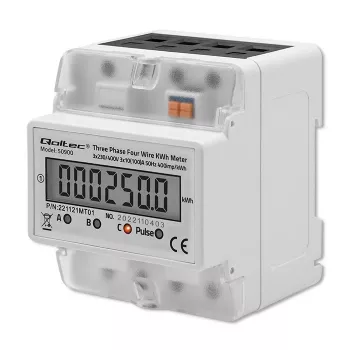 Contatore di energia elettronico trifase QOLTEC 50900 400V LCD 4P