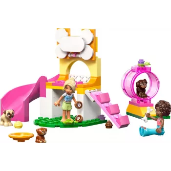 Giocattolo da costruzione LEGO Friends Parco giochi per cuccioli set 42665, 66 pezzi, 2 minifigure, età 4+