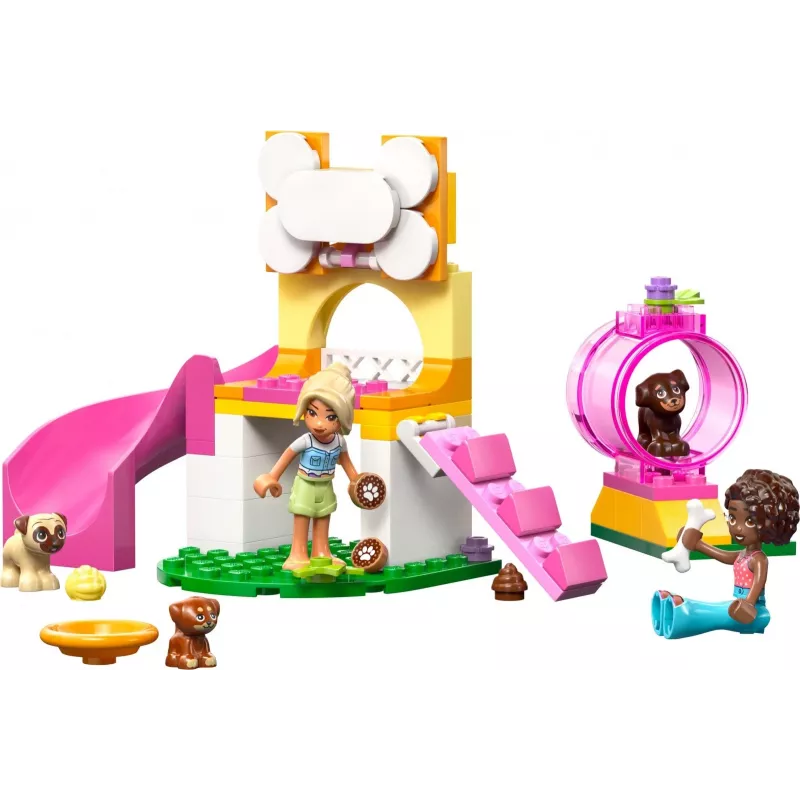 Giocattolo da costruzione LEGO Friends Parco giochi per cuccioli set 42665, 66 pezzi, 2 minifigure, età 4+