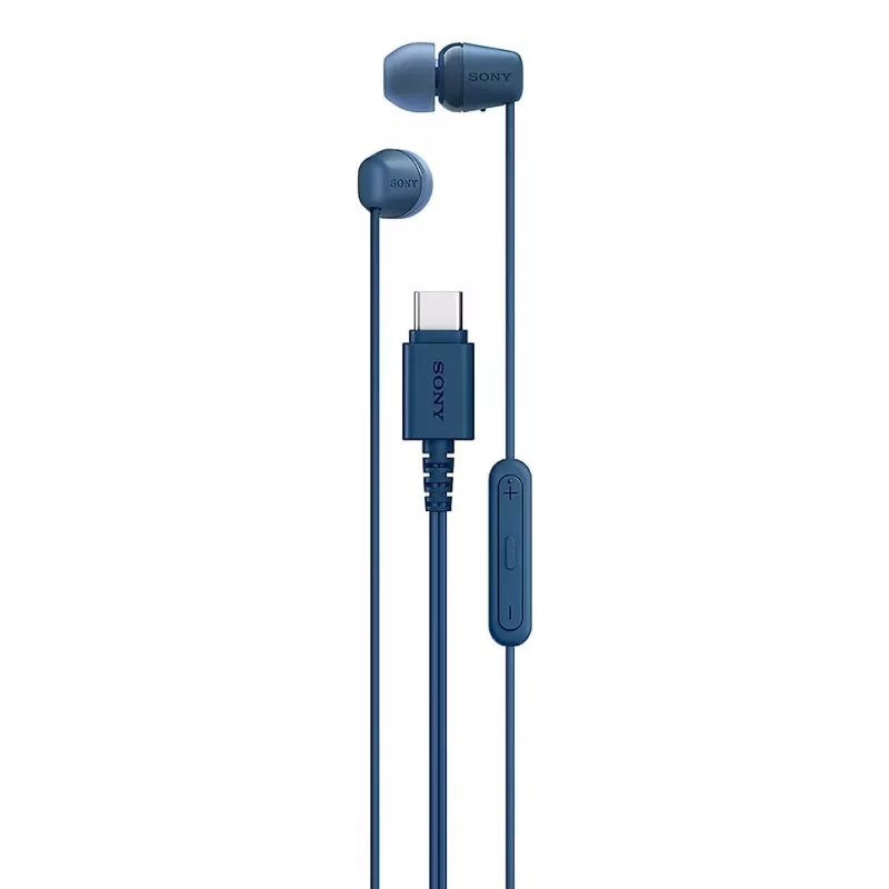 Sony IER-EX15C Cuffie con filo In-Ear Chiamate/Musica USB Type-C Blu