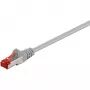 Wentronic Goobay cavo patch CAT 6, S/FTP (PiMF), grigio, 10 m - LSZH senza alogeni, rame (50891)