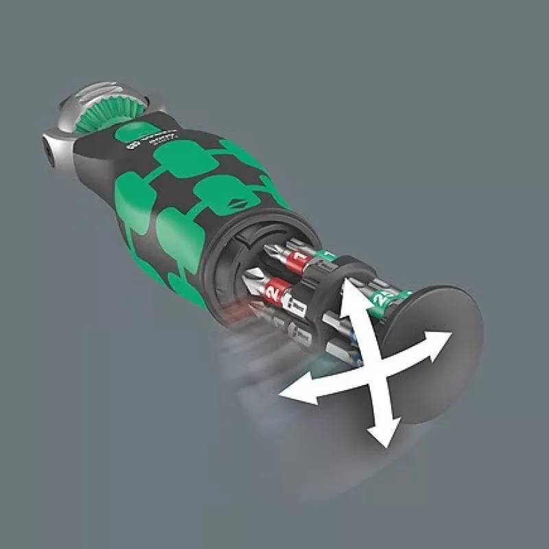 Wera 05004280001 chiave a cricchetto 13 pz. nero, verde