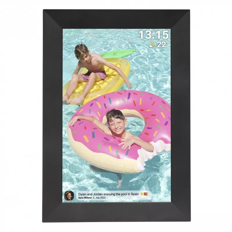 Denver PFF-1024BMK2 cornice digitale nero 25,6 cm (10,1 inch) touchscreen Wi-Fi