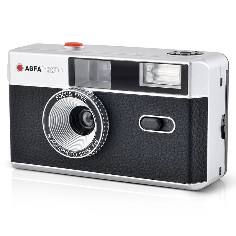 AgfaPhoto 603000 fotocamera a pellicola compatta 35 mm nero – argento (603000)