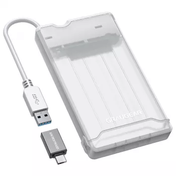 GrauGear case esterno per disco fisso 2.5HDD/SSD USB 3.2 alluminio - case per unità - 2,5