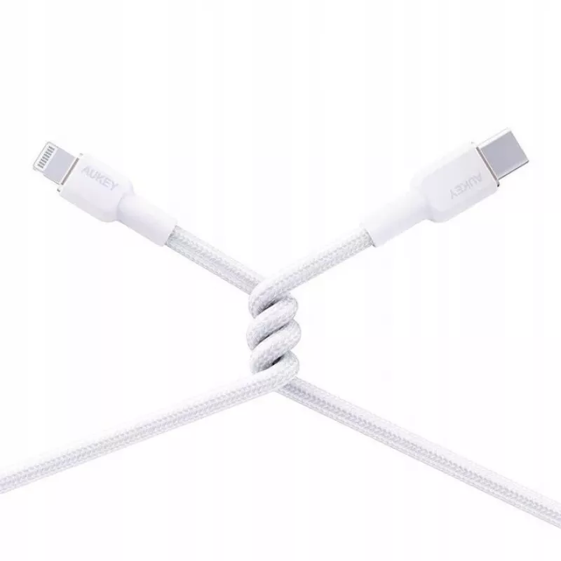 Cavo in nylon AUKEY CB-NAC1 bianco USB-C a USB-A