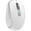 Mouse wireless DUAL WiFi+Bluetooth, batteria ricaricabile, 5 tasti