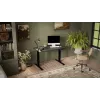 Scrivania Cama Meble MOON regolabile elettricamente in altezza dritta 1210×670 mm nero/antracite