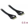DELOCK cavo PCIe 4.0 slim SAS SFF-8654 8i (0,5 m) modello 82303