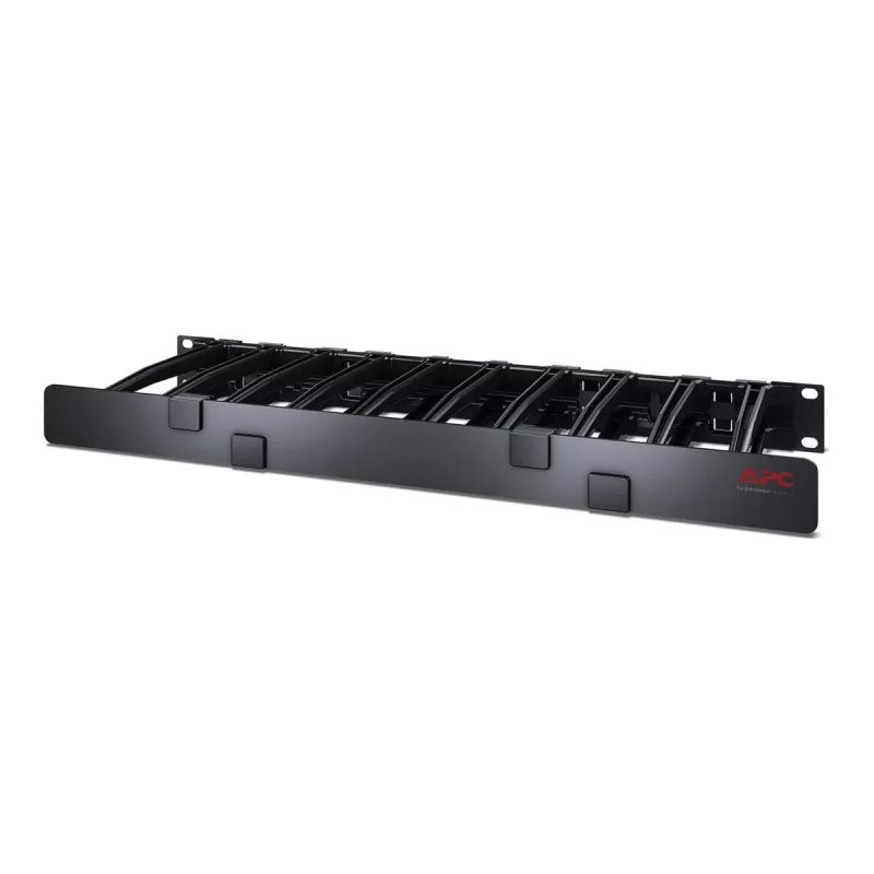 APC AR8612 passacavi orizzontale, monofacciale con coperchio, 1U, profondità 150 mm (6"), nero