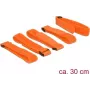 Fascette a velcro DeLOCK 18707 arancione 5 pz.