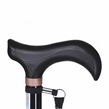 ACTIONMED LI200AM bastone da passeggio regolabile, nero