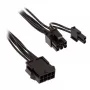 Adattatore Kolink da CPU 4+4 pin a PCIe 6+2 pin, 0,35 m, nero