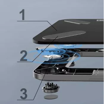 Bilancia pesapersone intelligente Extralink Home, Bluetooth