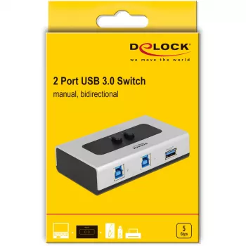 DeLOCK 87667 USB 3.0 Switch di condivisione bidirezionale 2 porte