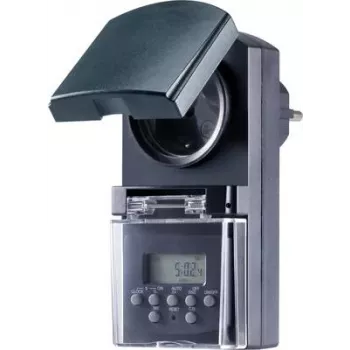 Basetech BT-2106308 timer digitale per presa programmazione settimanale 1800 W IP44 funzione countdown, funzione casuale