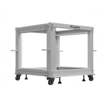 Rack 19 inch 9U 600x600-1100 regolabile grigio