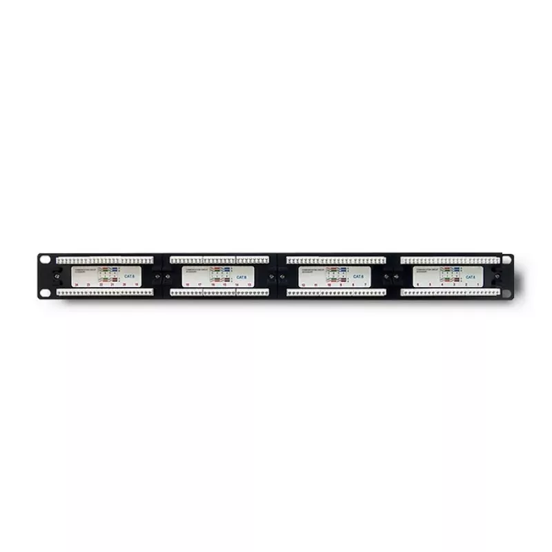 Patch panel RACK 24 porte, Cat.6 UTP