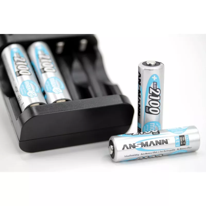1x4 Ansmann maxE NiMH batteria ricaricabile Mignon AA 2100 mAh 5035052