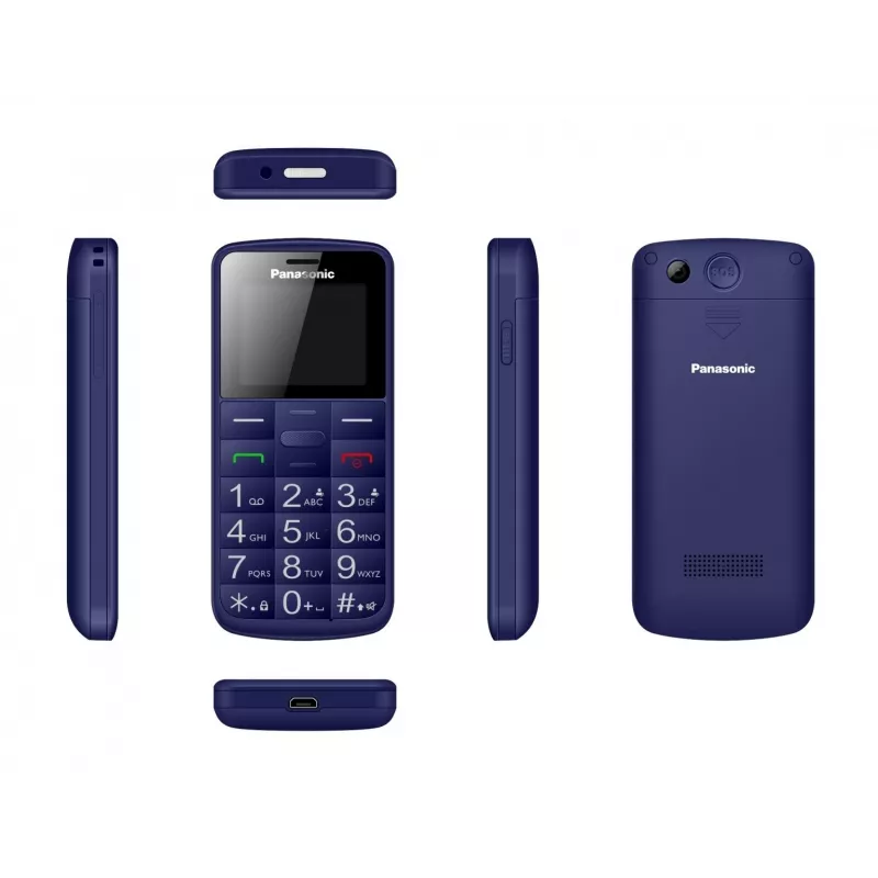 Telefono cellulare per anziani KX-TU110 blu