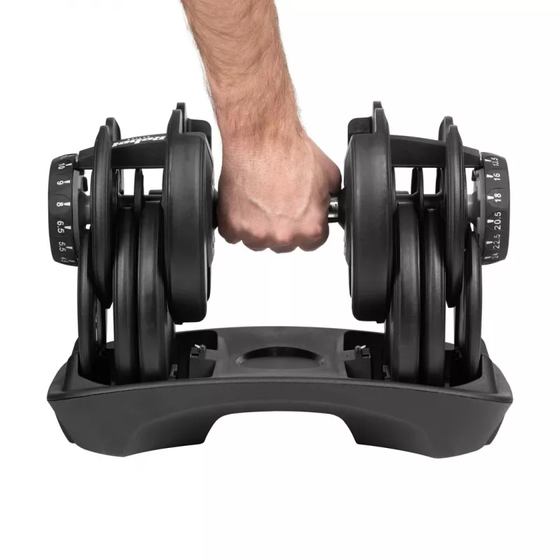 Manubrio in ghisa regolabile Rebel RBA-2303 — fino a 24 kg, nero, monopezzo