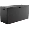 Box da esterno Keter 249722 270 L, resistente alle intemperie, grafite, rettangolare 1180×440×580 mm