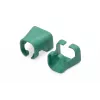 DIGITUS - Clip per cavi con codifica colori - per cavi patch - verde (confezione da 100) (A-CC-G)