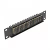 Patch panel fibra ottica DeLOCK 10 pollici 12 porte SC duplex beige 1U nero