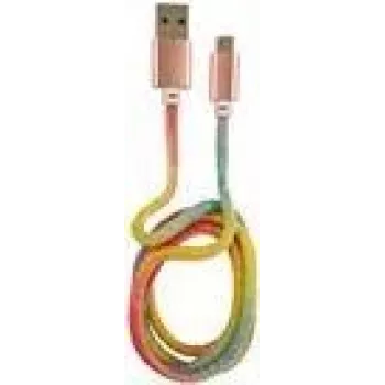 Cavo LC-POWER USB-Micro-1M-3 1 m arcobaleno glitter, USB-A a Micro-USB (LC-C-USB-MICRO-1M-3)