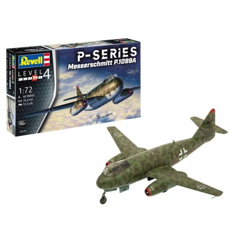 Modello in plastica aereo REVELL Messerschmitt P.1099A-P-SER scala 1/72