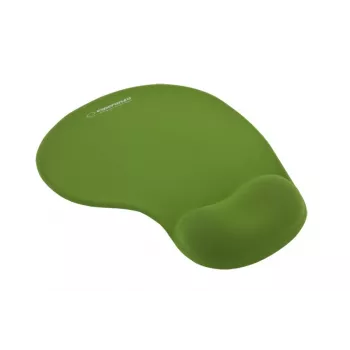 Tappetino per mouse ESPERANZA EA137G gel con poggiapolsi, tinta unita verde, base antiscivolo
