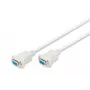 Assmann cavo di collegamento null-modem. D-Sub9 F/F. 3,0 m. coperchi a scatto. beige (AK-610100-030-E)